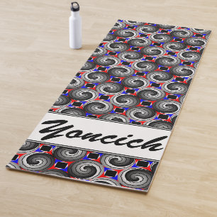 Tapete De Yoga Double Yin Yang Spiral por Kenneth Yoncich