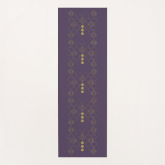 Tapete De Yoga Dourada Trellis Butterfly Indigo Yoga Mat