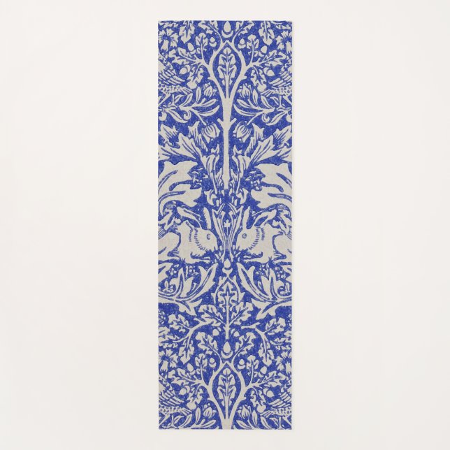 Tapete De Yoga Dove e Coelho, William Morris (Frente)