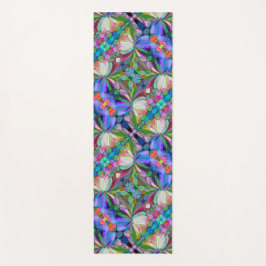 Tapete De Yoga Dragonfly Garden Abstrato Floral