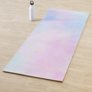 Tapete De Yoga Dreamcolor Watercolor Turquoise Azul Rosa