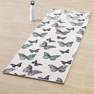 Tapete De Yoga Dreamiridescent Butterfly Padrão #1 #wall #art