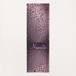 Tapete De Yoga Dusky Violet Leopard Namaste