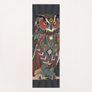 Tapete De Yoga eagle owl dark