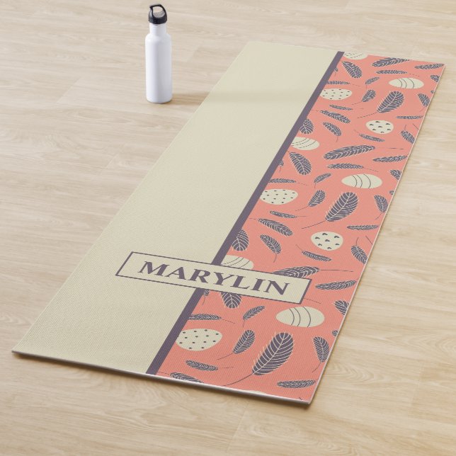 TAPETE DE YOGA EASTER EGGS AND FEATHERS  CUSTOM PATTERN (In Situ)