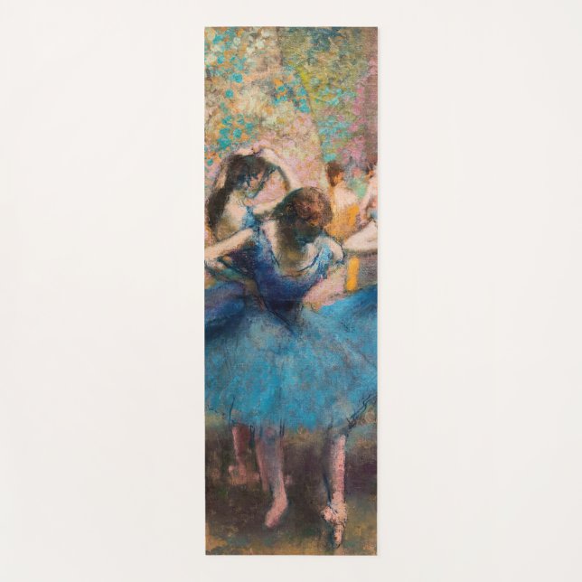 Tapete De Yoga Edgar Degas - Dançarinos em azul (Frente)