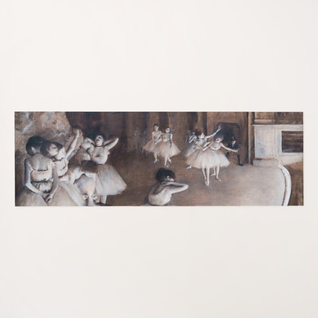 Tapete De Yoga Edgar Degas - Ensaio de Balés no Palco (Verso (Horizontal))