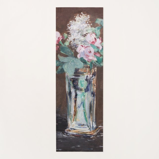 Tapete De Yoga Edouard Manet - Flores num Vaso Cristal (Frente)