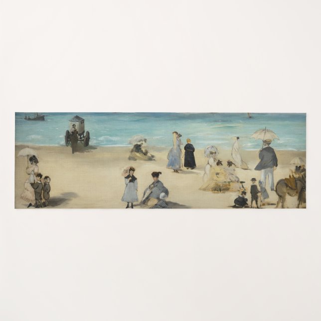 Tapete De Yoga Edouard Manet - Na Praia, Boulogne-sur-Mer (Frente (Horizontal))