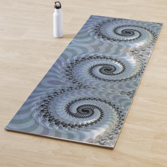 Tapete De Yoga Elegância Espiral Fractal Yoga Mat (In Situ)