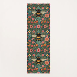 Tapete De Yoga Elegant boho retro bumblebee spring florals