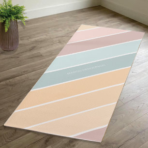 Tapete De Yoga Elegant Summer Vibe Creamy Colors