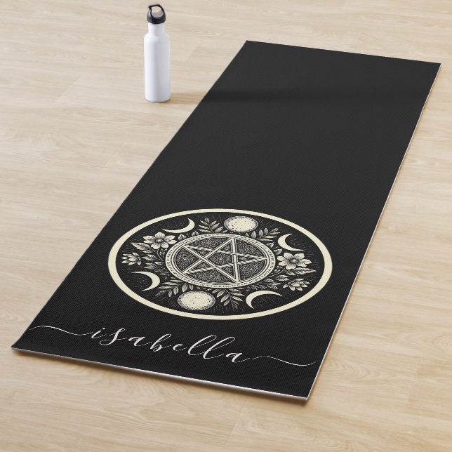 Tapete De Yoga Elegante Celestial Sun Moon Personalizado (In Situ)