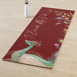 Tapete De Yoga Elegante De Luxo Eu Decido A Minha Vermelhidão Da