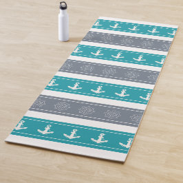 Tapete De Yoga Elementos Náuticos para Barcos de Padrões
