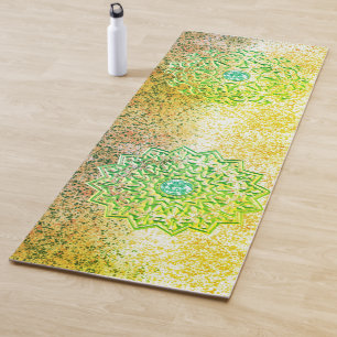 Tapete De Yoga Emerald Green Mandala 