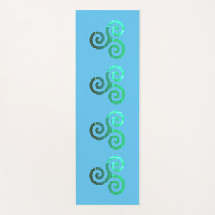 Tapete De Yoga Emerald Triskele Símbolo Celta Antigo