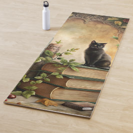 Tapete De Yoga Enchanted Black Cat Library