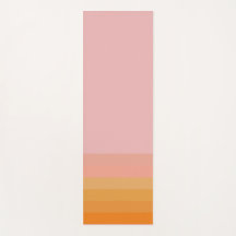 Energizando Yoga Mat Horizontal Cor-de-Rosa Laranj