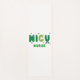 Tapete De Yoga Enfermeira da NICU, o design de St. Patrick