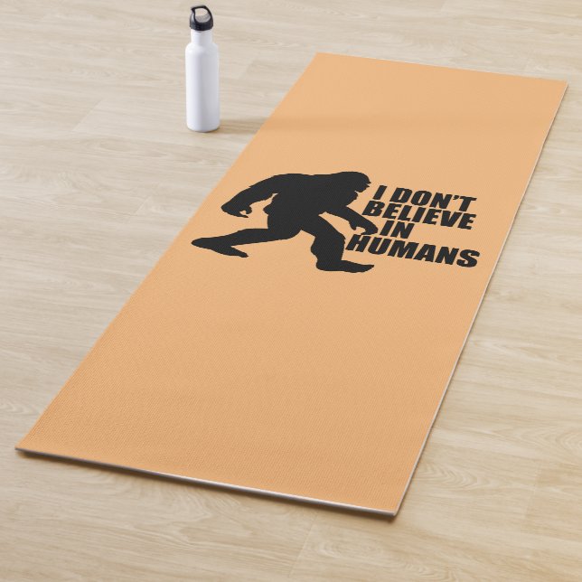 Tapete De Yoga Engraçado Pé Grande Não Acredito em Humanos (In Situ)