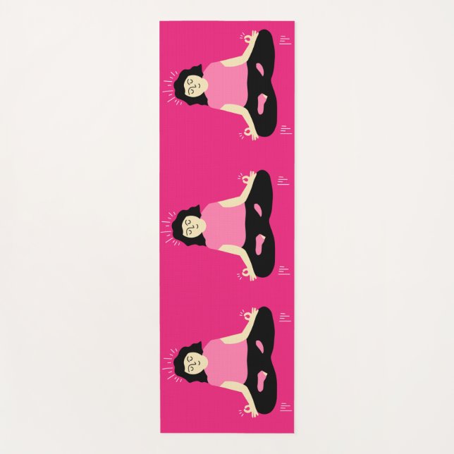 Tapete De Yoga Engraçado Zen Yoga Floor Mat (Frente)
