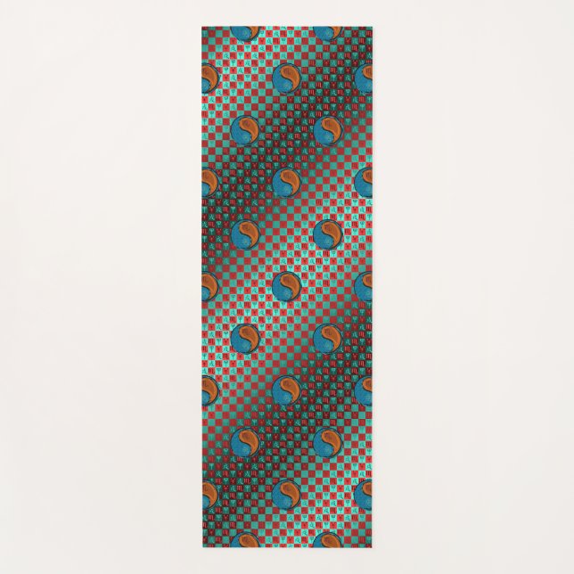 Tapete De Yoga Escorpião e Cão de Madeira (Frente)