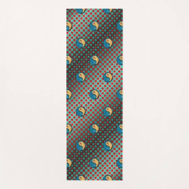 Tapete De Yoga Escorpião e Cão Fogo (Frente)