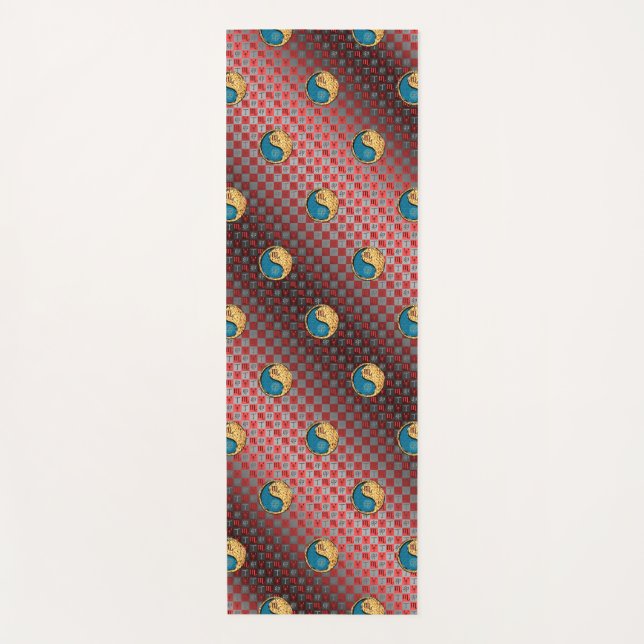 Tapete De Yoga Escorpião e Coelho Fogo (Frente)