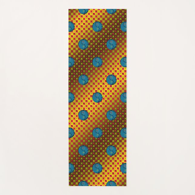 Tapete De Yoga Escorpião e Macaco-Água (Frente)