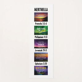 Tapete De Yoga Escritura cristã inspiracional personalizada