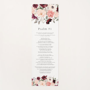Tapete De Yoga Escritura Salm 91 Blush Floral Yoga Mat