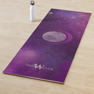 Tapete De Yoga Esoteric Moon And Stars Personalized
