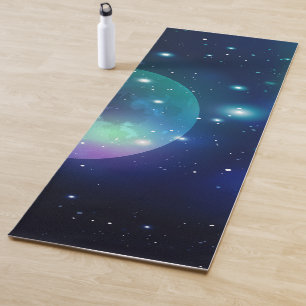 Tapete De Yoga Espaço Sideral com Estrelas 