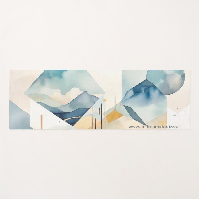 Tapete De Yoga Espírito abstrato (Frente (Horizontal))