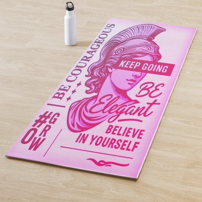Tapete De Yoga Espírito Corajoso Yoga Mat para as Mulheres (In Situ)