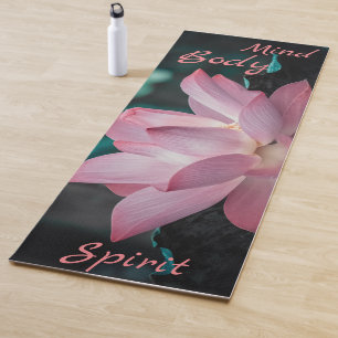 Tapete De Yoga Espírito de corpo mental personalizado Lotus Yoga