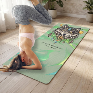 Tapete de Yoga Espírito do Lobo Personalizado | Ta