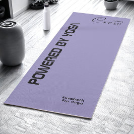 Tapete De Yoga Estampa Personalizada Yoga Crew Oceano Roxo Claro