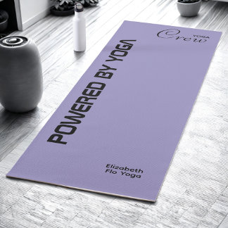 Tapete De Yoga Estampa Personalizada Yoga Crew Oceano Roxo Claro