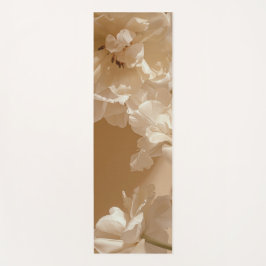 Tapete De Yoga Estética floral clara e escura (reversível)