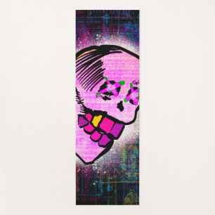 Tapete De Yoga Estilo Calavera Thug Grunge Mexicano