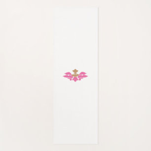 Tapete De Yoga Estilo Decorativo, Rosa Quente, Latão Antiquado