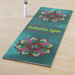 Tapete De Yoga Estilo Mandala Bohemian
