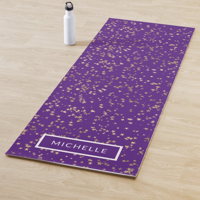 Tapete De Yoga Estrelas de Ouro Personalizadas Yoga Mat (In Situ)