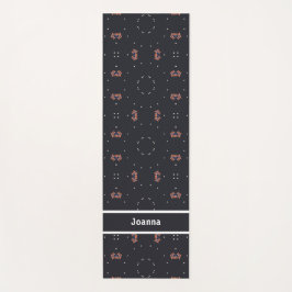 Tapete De Yoga Estrelas E Padrão Único De Espaco