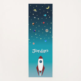 Tapete De Yoga Estrelas Personalizadas Planetas Foguetes Espaciai