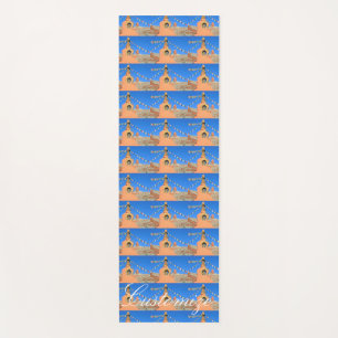 Tapete De Yoga Estupidez budista com bandeiras de oração Thunder_