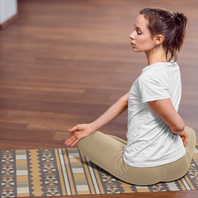 Tapete De Yoga etnia castanha aztec (Criador carregado)