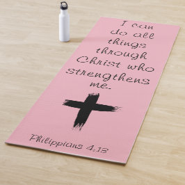 Tapete De Yoga Eu Posso Fazer Tudo Através Do Cristo Yoga Mat
